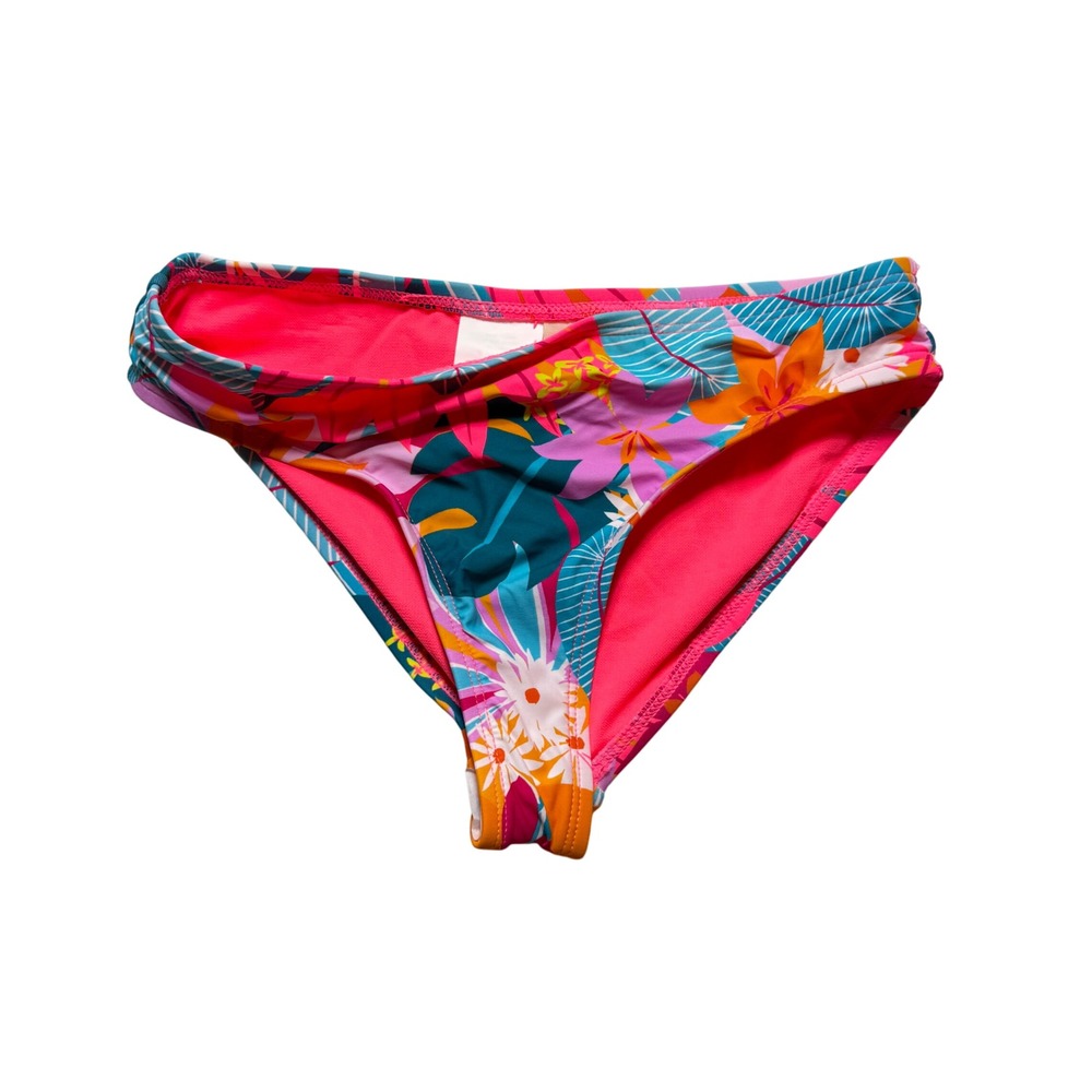 Hobie Bikini Bottoms womens 10 Swimsuit‎ Floral Print Lined